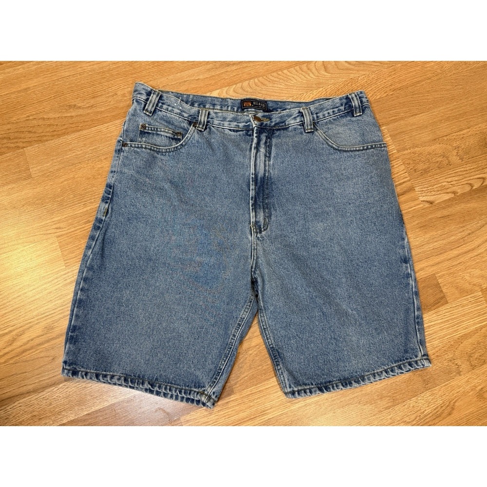 Route 66 Baggy Mens 40 Blue Jean Shorts Jorts Vintage‎ Y2k Skater Retro 2000s